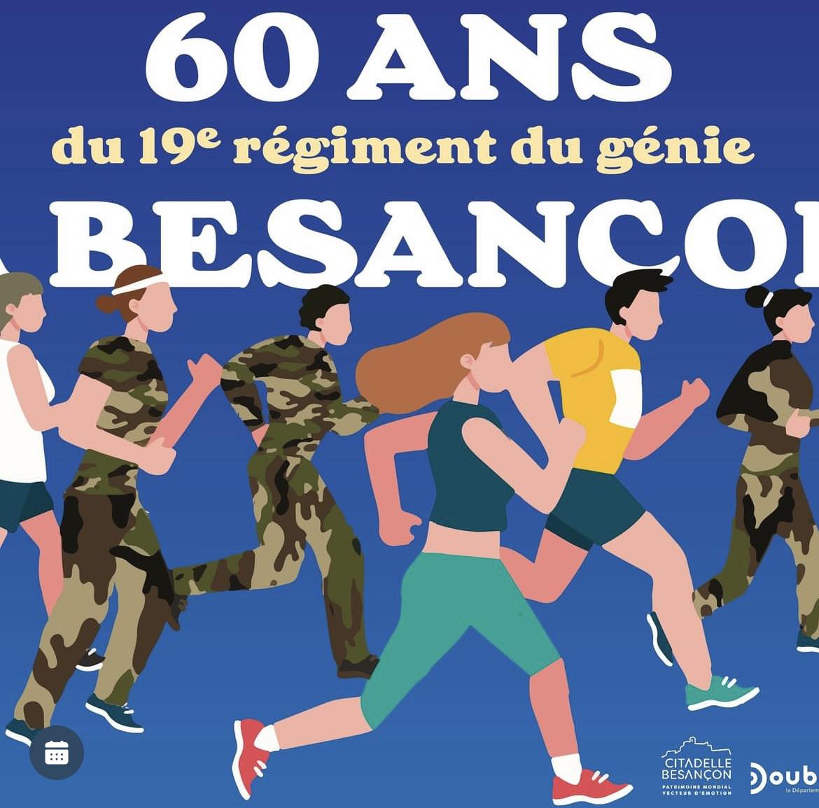 Les 60 ans du 19e RG à Besançon (25 mai 2024)